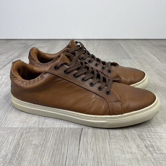 Thursday Everyday Handmade Shoes Mens 12 Brown Leather Lace Up Casual Luxury F - Picture 4 of 10